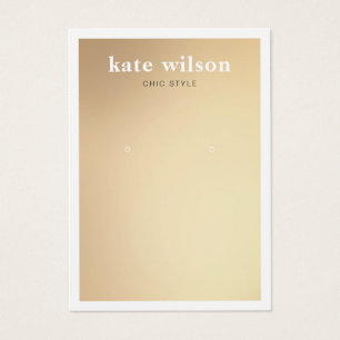 Carte d'affichage moderne Gold Gradient