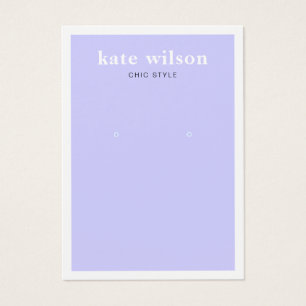 Carte d'affichage moderne Lavender Purple oreille