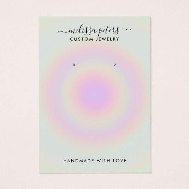 Carte d'affichage moderne pour la bijouterie holog (Devant)