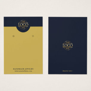 Carte d'affichage moderne simple Navy Blue Jewelry