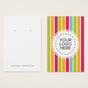 Carte d'affichage Motif Rainbow Stripes