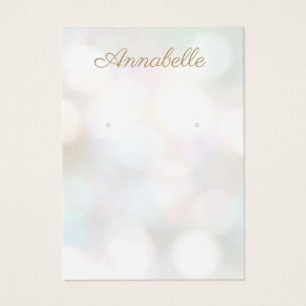 Carte d'affichage Pastel Bokeh Bijoux