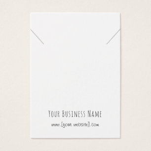 Carte d'affichage Pendentif simple écriture manusc