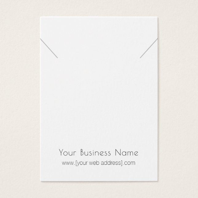 Carte d'affichage Pendentif simple et moderne (Devant)