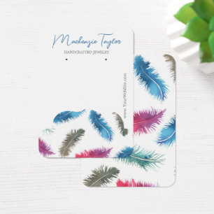 Carte d'affichage personnalisée de la plume modern