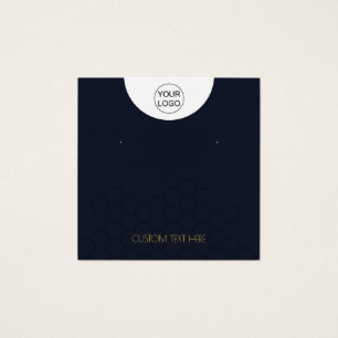 Carte d'affichage personnalisée Logo et collier de