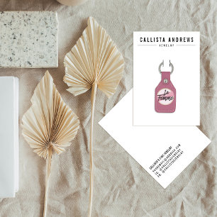 Carte d'affichage Porte - clé noir blanc simple