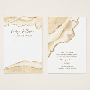 carte d'affichage pour bijoux à agate de pêche dél