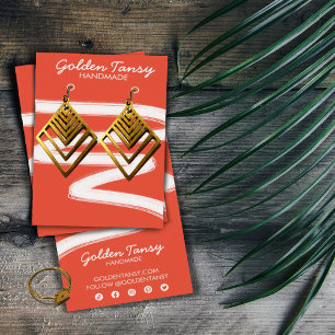 Carte d'affichage pour bijoux à linge de couleur d