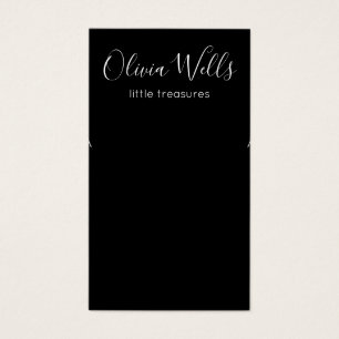 Carte d'affichage pour bijoux à oreille noire