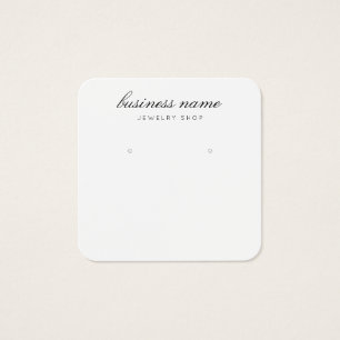 Carte d'affichage pour bijoux à oreille simple