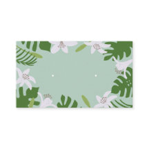 Carte d'affichage pour bijoux à oreille tropicale