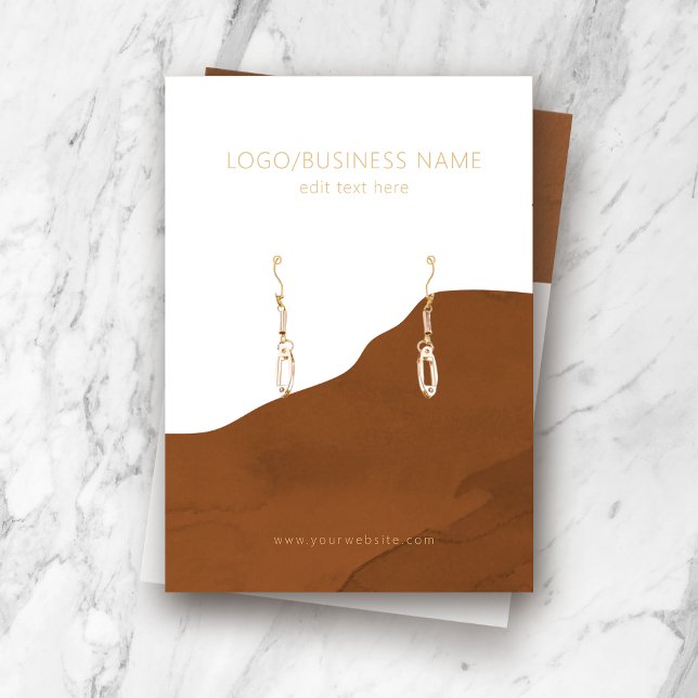 Carte d'affichage pour bijoux à oreilles (Créateur téléchargé)