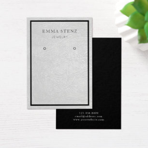 Carte d'affichage pour bijoux à oreilles ・ Cuir ch