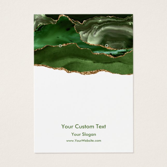 Carte d'affichage pour bijoux à oreilles, élégant  (Devant)