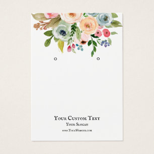Carte d'affichage pour bijoux à oreilles, flacons