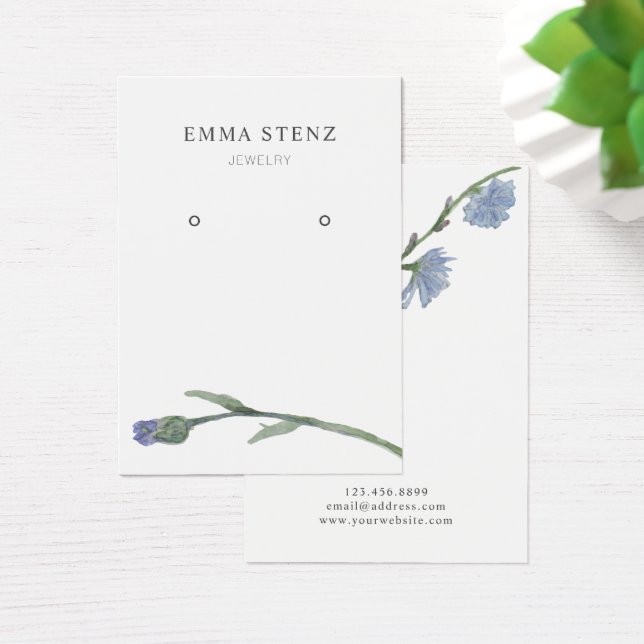 Carte d'affichage pour bijoux à oreilles ・ Fleur p (Bureau)