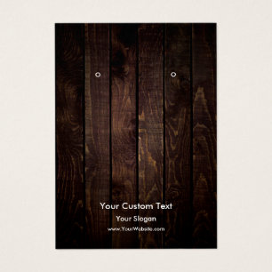 Carte d'affichage pour bijoux, bois rustique