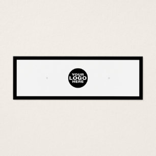 Carte d'affichage pour bijoux d'oreille de logo pe