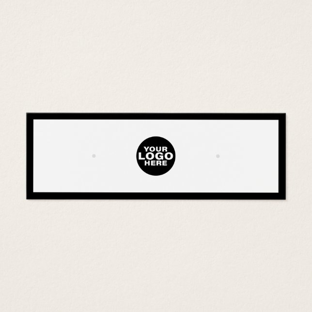 Carte d'affichage pour bijoux d'oreille de logo pe (Devant)