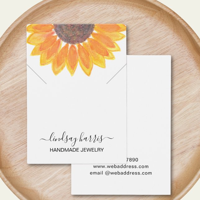 Carte d'affichage pour bijoux en collier floral (Créateur téléchargé)