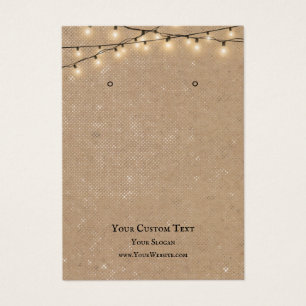 Carte d'affichage pour bijoux, lumières à cordes r