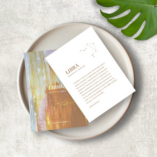 Carte d'affichage pour bijoux Zodiac Sign Libra