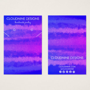 Carte d'affichage pour collier à oreille violet