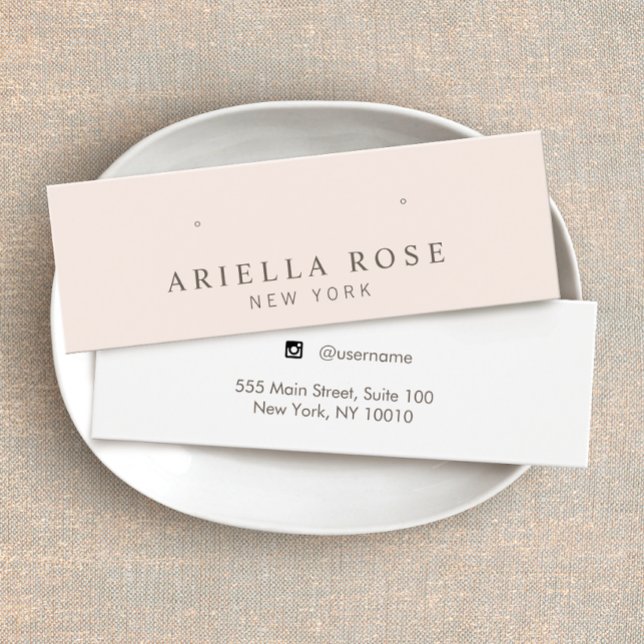 Carte d'affichage pour les bijoux à oreille rose v (Créateur téléchargé)