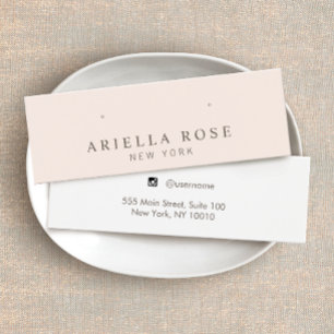 Carte d'affichage pour les bijoux à oreille rose v
