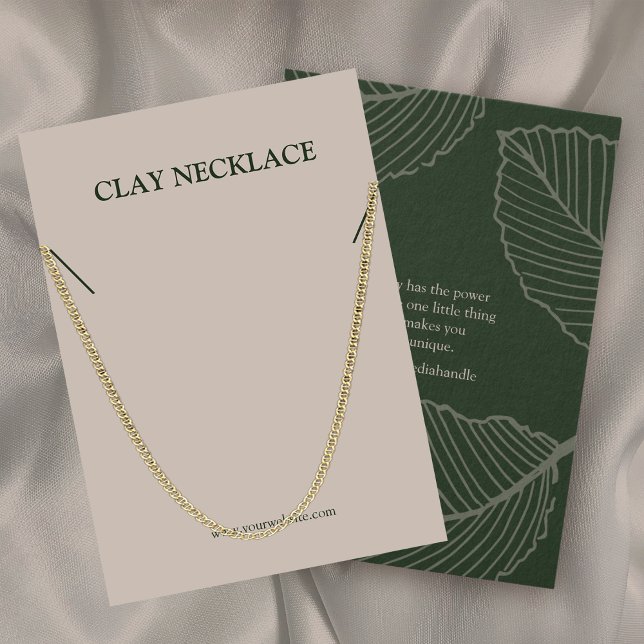 Carte d'affichage pour Motif à feuilles modernes (Créateur téléchargé)