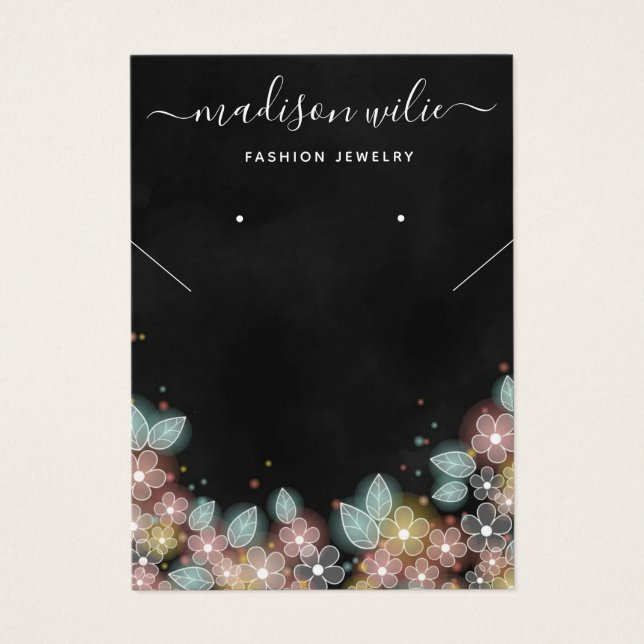 Carte d'affichage pour oreille en collier moderne  (Devant)