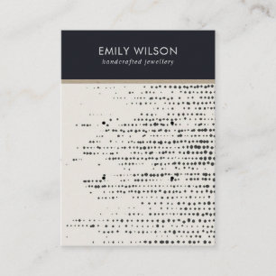 CARTE D'AFFICHAGE RETRO BLACK WHITE DOTS 2 STUD EA