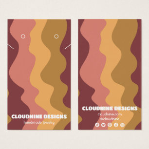 Carte d'affichage Retro Waves Earring Collier Bijo