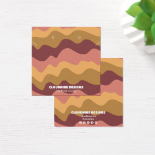 Carte d'affichage Retro Waves Earring Collier Bijo