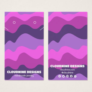 Carte d'affichage Retro Waves Earring Collier Bijo