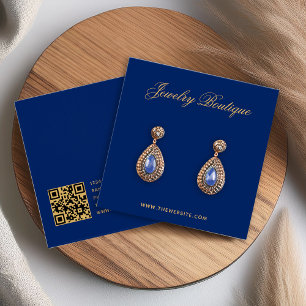 Carte d'affichage Royal Blue Gold Boutique