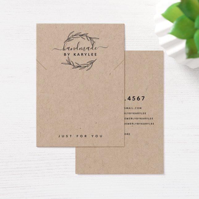 Carte d'affichage Rustic Laurel Leaf (Bureau)