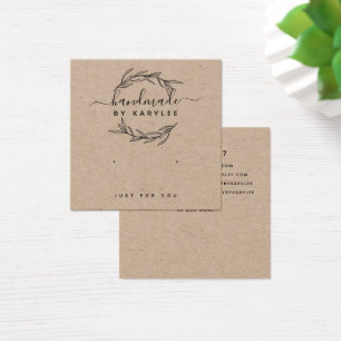 Carte d'affichage Rustic Laurel Leaf Stud oreille