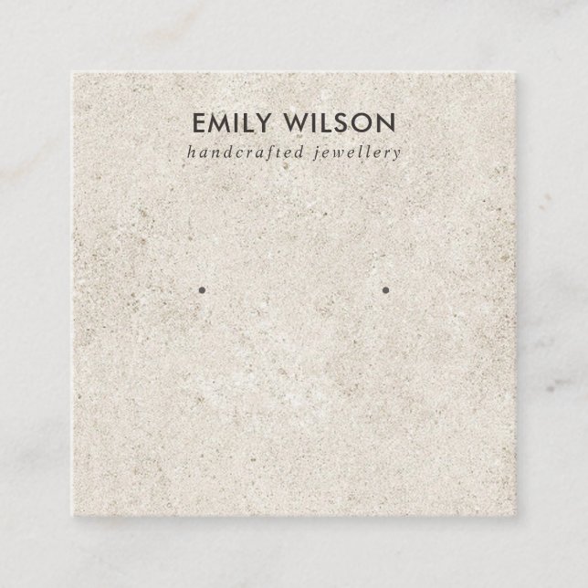 CARTE D'AFFICHAGE RUSTIQUE DE STUCCO BLANC STUD EA (Devant)