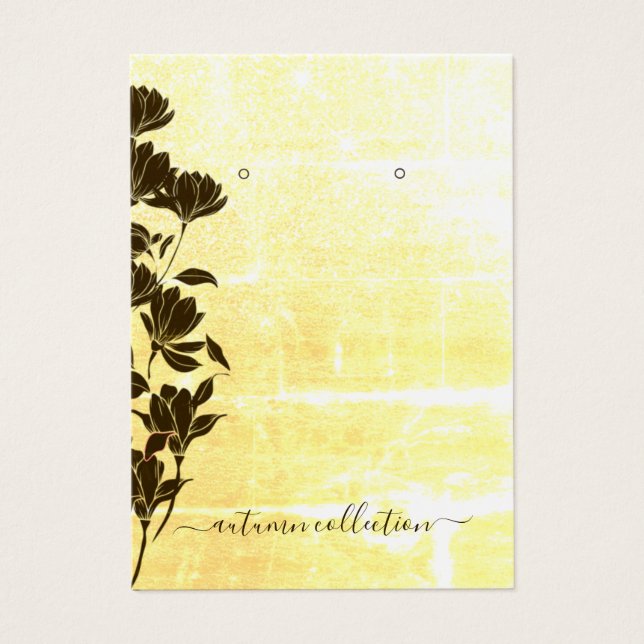 Carte d'affichage Rustique Floral Autumn Boho orei (Devant)