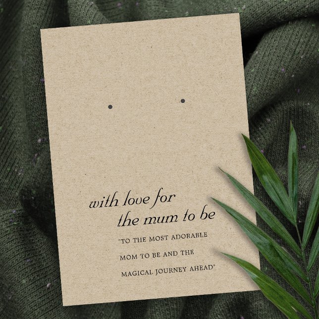 CARTE D'AFFICHAGE RUSTIQUE KRAFT MUM À RECEVOIR (Créateur téléchargé)