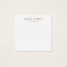 Carte d'affichage simple à oreille blanche