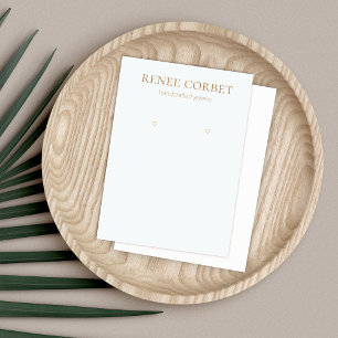 Carte d'affichage simple à oreille bleu clair