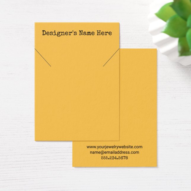 Carte d'affichage simple Apricot jaune collier (Bureau)