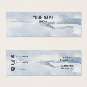 Carte d'affichage simple aquarelle