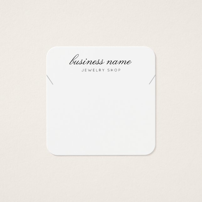 Carte d'affichage simple bijoux en collier (Devant)