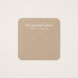 Carte d'affichage simple Boutique générale Kraft