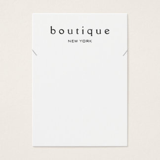 Carte d'affichage simple bracelet en collier blanc