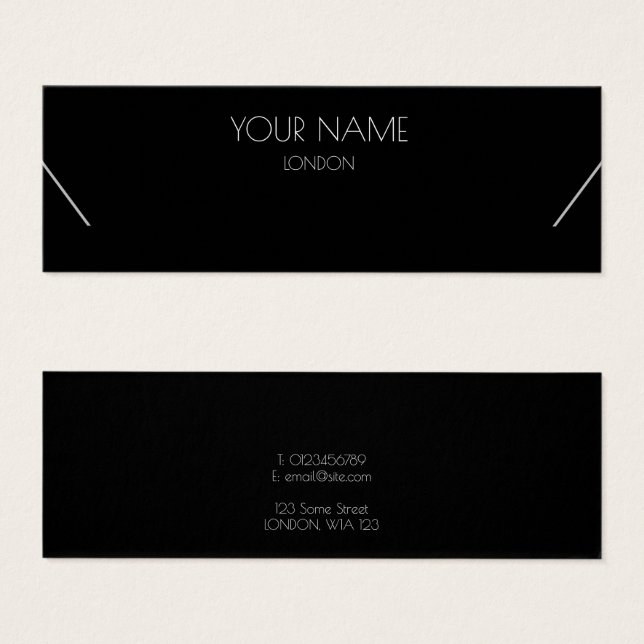 Carte d'affichage simple collier (Devant & derrière)